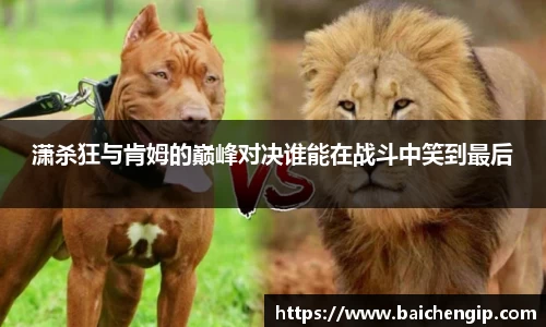 潇杀狂与肯姆的巅峰对决谁能在战斗中笑到最后